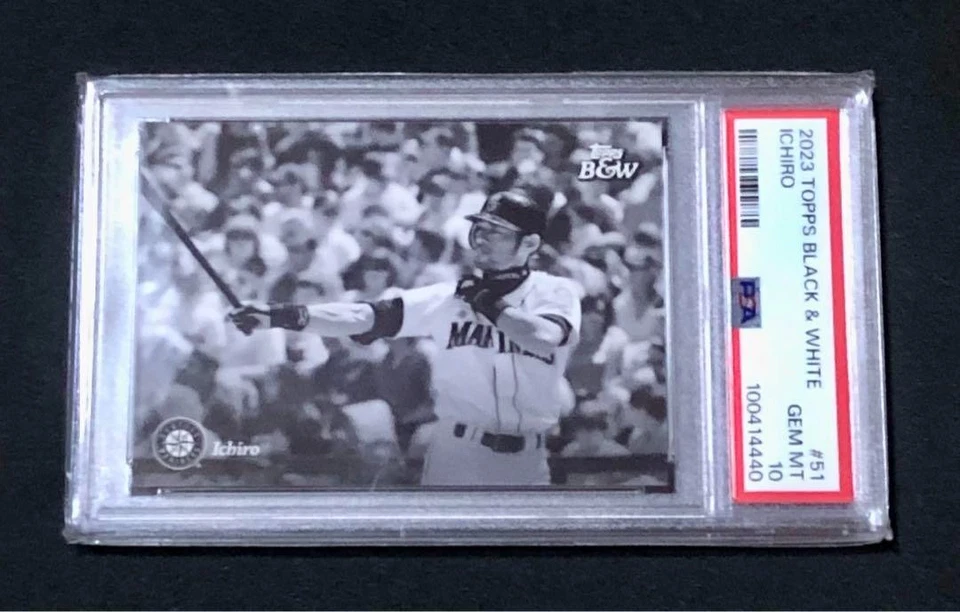 PSA 10 Ichiro 2023 Topps Black & White #51 Seattle Mariners GEM MT Baseball Card - Image 4 of 4