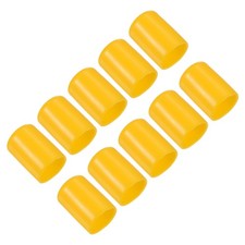 10Pcs 13mm Snooker Pool Tip Cover Billiard Cue Tip Protector Yellow