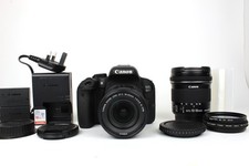 Canon EOS 800D 24.2MP DSLR Camera with EF-S 18-55mm + 10-18mm Lens, 1614 Shots