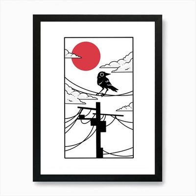 City Sentinel Kunstdruck gerahmt Wandbild Poster Leinwanddruck Bild
