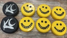 8 Vintage Kc Light Covers 6x Day Lighter 2x Black Soft Vinyl