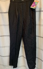 Vintage Levi  s  Bend Over  Women  s Black Work Dress Pants Side Zip 14 Regular