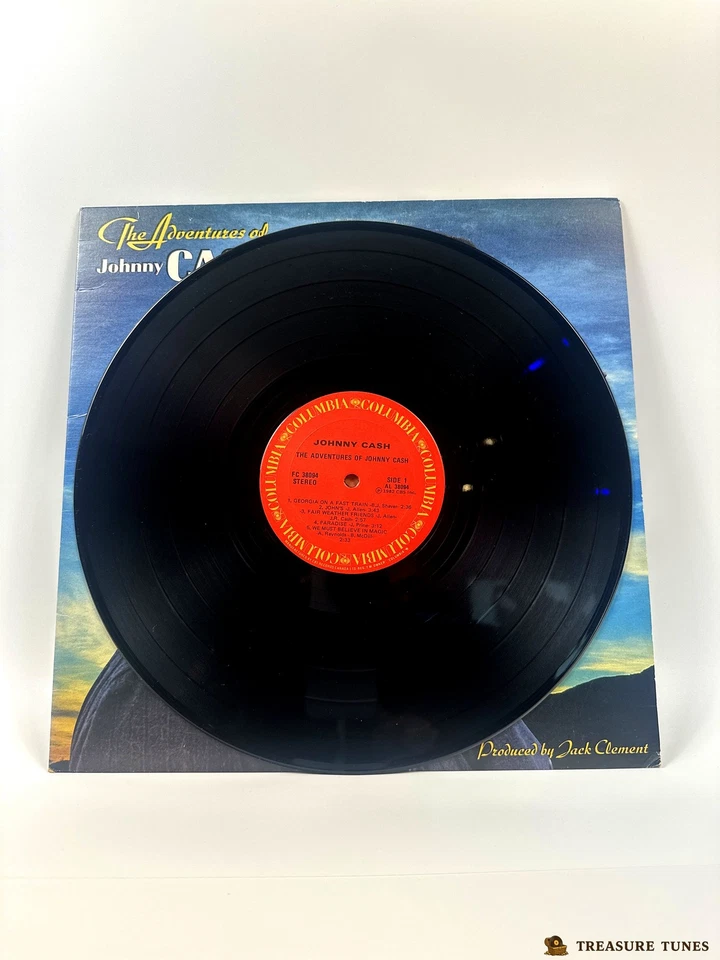 Johnny Cash - The Adventures Of Johnny Cash Vinyl LP (FC 38094) - Image 4 of 4