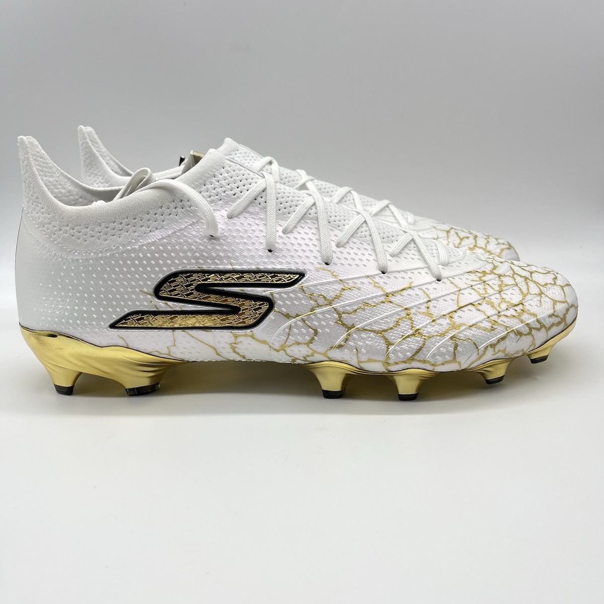 Skechers SKX 1.5 Elite FG Soccer Cleats White Gold Electrum Pack