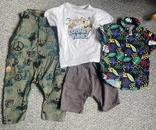 5- 6 Summer/ Holiday Boys Bundle. Tops, Shorts, shirt, dungarees 