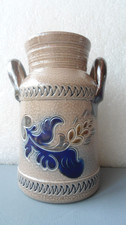Handgetöpferter Milchkanne Steinzeug  Salzglasur, Deko-Höhe 13cm,Durchmesser 8cm