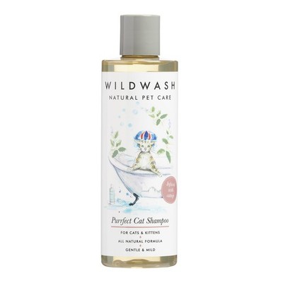 Purrfect Katzenshampoo mit Zusatz von Katzenminze 250ml - Macht Badespaß,
