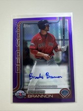 2025 Topps Pro Debut Brooks Brannon Purple Refractor Auto /299