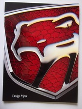 DODGE VIPER RT/10 & GTS orig 1998 USA Mkt Large Glossy Sales Brochure