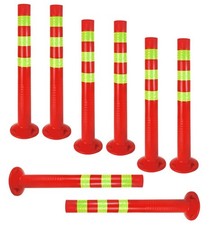 8 x Poller Absperrpfosten Kunststoff Warnpfosten Leitpfosten Garage Absperrung