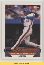1993 Topps Blank Back Willie Randolph #324 READ n1u