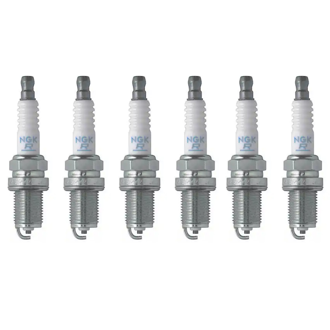 Set of 6 NGK V Power Resistor Spark Plug 7390 for 1994 1995 1996 1997 1998 Quest