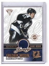Fredrik Modin 2002-03 Pacific Titanium Game-Worn Jersey Card #65 /1260