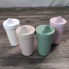 RE-PLAY 4 Pack 10 oz No Spill Sippy Cups Kids Recycled Plastic Durable Made USA