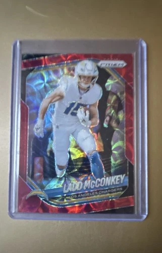 2025 Panini Prizm Football Choice Red Ladd McConkey #18