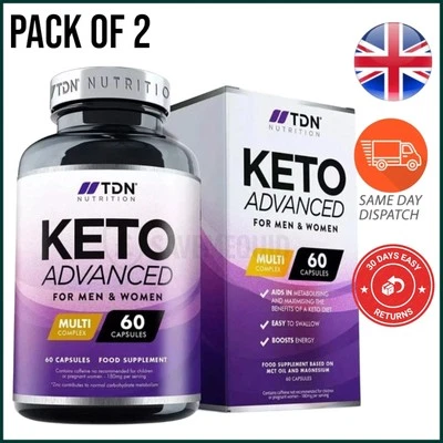 TDN 2x Keto Advanced Diet Pills for Men & Women Multi Complex Weight Loss 60 Capsule