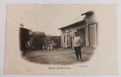 CPA Somme -Route de Brocourt 