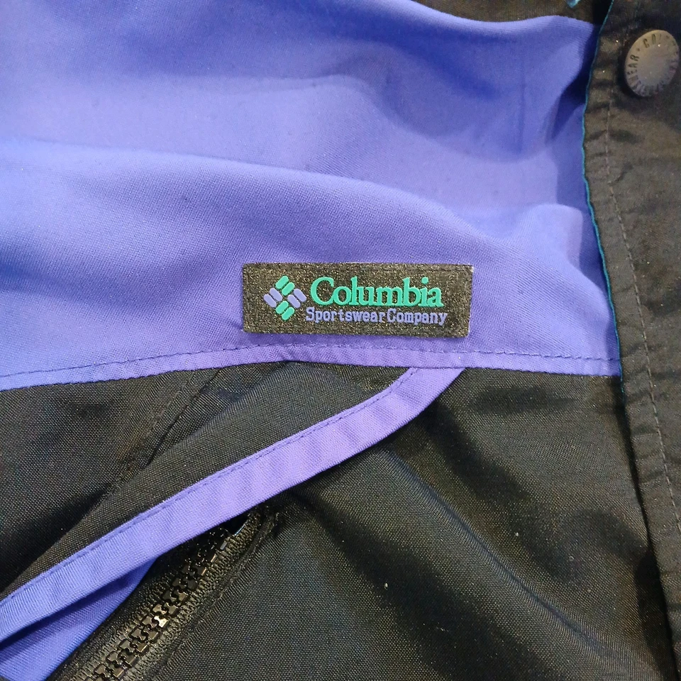 Columbia One Piece Snow Suit Apres Ski Bib Snowsuit vtg 80s 90s Mens M Black  - Image 2 of 4