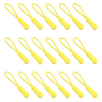 Ruidee 50 Pieces Zipper Pulls Tabs Pull Cord Extender Yellow 