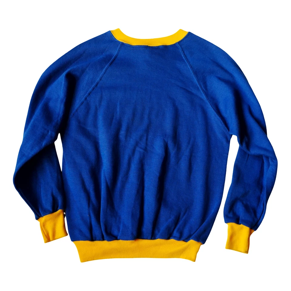 Vintage 70s Nike Sweatshirt Youth XL Orange Swoosh Crewneck Pullover Shirt 80s - Image 2 of 4