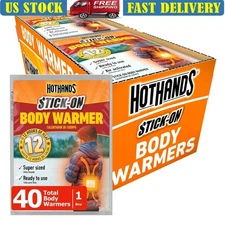 Stick-On Body Warmers Long Lasting Heat Adhesive Odorless Portable Cold Relief