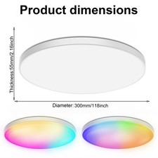 48W LED Ceiling Light RGB Colour Changing Remote WiFi App Control Alexa Dimmable