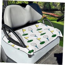 Golf Cart Seat Covers/Seat Towel Breathable Golf Cart Seat One Size Golf Ball