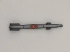 Vintage Gi Joe Night Raven Missile  accessory Cobra Gray Hasbro 1985
