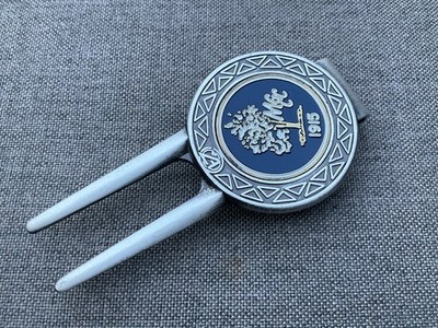 Vintage Montclair Golf Club Divot Tool & Magnetic Ball Marker Ahead NJ 1915
