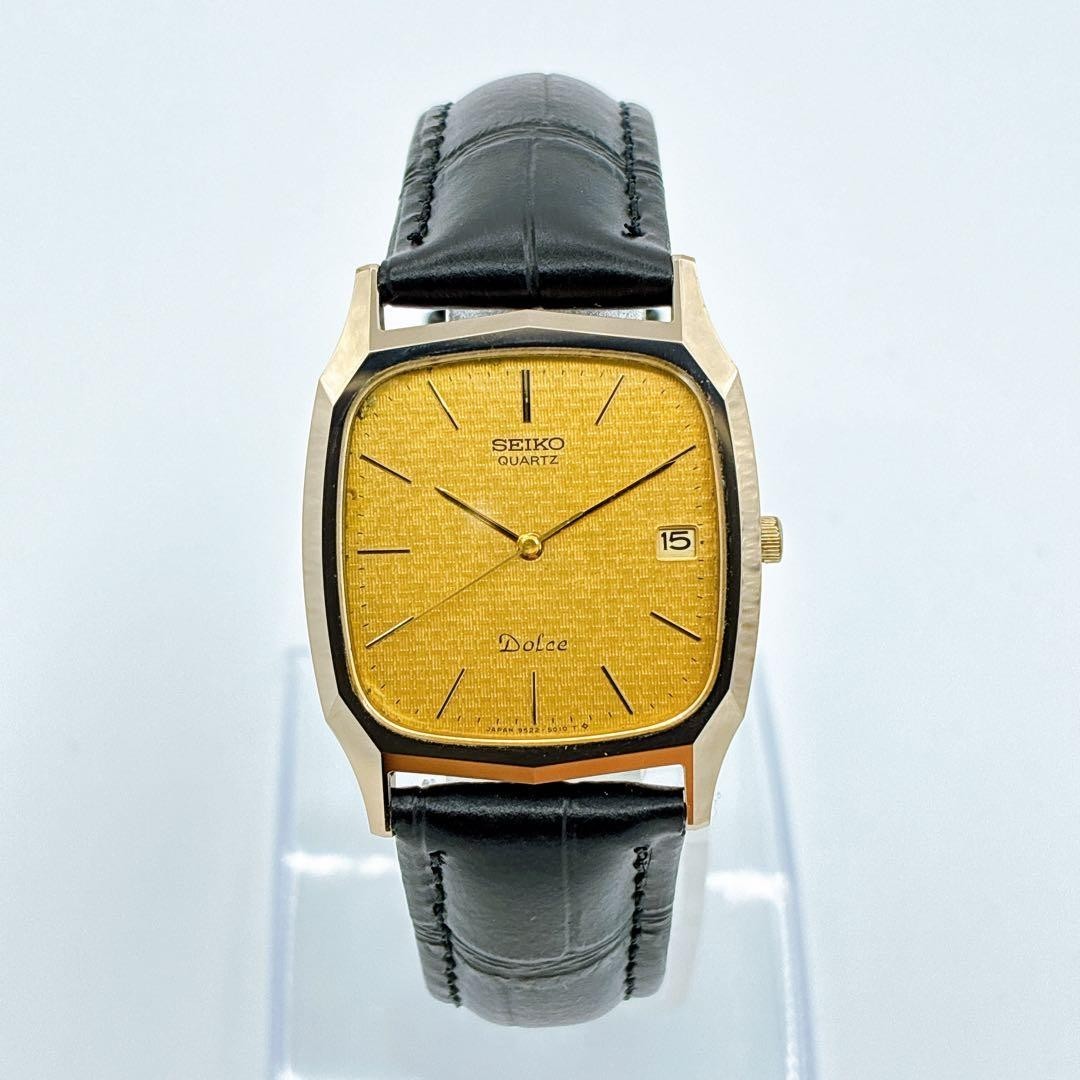 Vintage Dolce Mens Japan Date Watch Rare 9522-5010 NSAG Seiko Gold - VintageWatches.PK Vintage Dolce Mens Japan Date Watch Rare 9522-5010 NSAG Seiko Gold - vintagewatches.pk