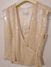 Sonja Bogner Sequin Short Sleeve Top Size EU ...
