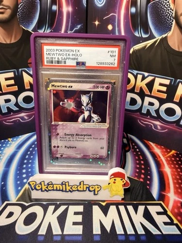 Mewtwo ex Holo #101 PSA 7 NM ex Ruby and Sapphire