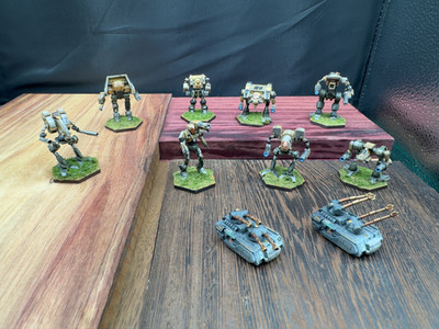 Battletech Miniatures Professionally Painted: Mega Lot (10 Count). Clan Wolf.