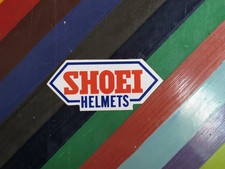 vtg 1970s 1980s original motocross dirt bike sticker Shoei Helmets sharp edges