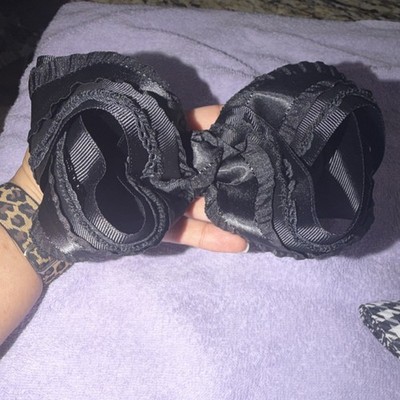 Black Satin Bow Hair Accessory for girls