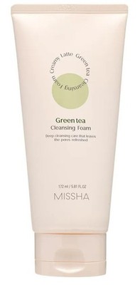 MISSHA Creamy Latte Cleansing Foam Green Tea