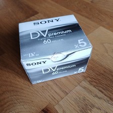 5x SONY DV Premium 60 min MiniDV Digital Video Cassette Tape Pack Camcorder