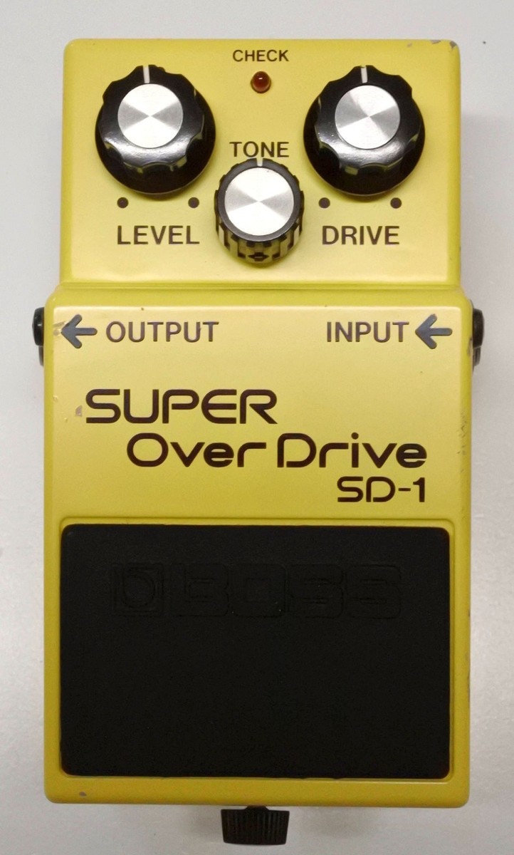 BOSS SD-1 SUPER Over Drive Guitar Effects Pedal MIJ 1982 #286