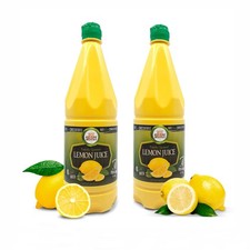 2 Pack 100 Lemon Juice 33.8 Oz - No Added Water - Fresh Squeezed Lemon Juice...