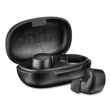 Wireless Bluetooth Earphones with Charging Case Touch Control Black In Ear