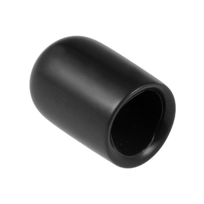 200Pcs，8mm ID 15mm Height Rubber End Caps  Screw Thread Protector,Black