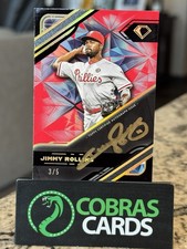 2025 Topps Diamond Icons Jimmy Rollins gold Ink Auto Red #3/5 Phillies