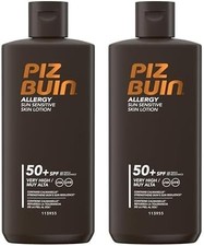 Piz Buin Allergy Sun Sensitive Skin Lotion SPF 50+, 200ml (Pack of 2)