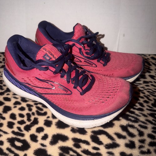 Brooks Glycerin GTS 19 1203441B623 Pink Running Shoes Sneakers Womens Size 10 - Picture 1 of 15