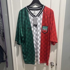 MENS Mexico National Team Umbro Soccer Jersey FLAG GREEN RED WHITE  L LARGE NWT