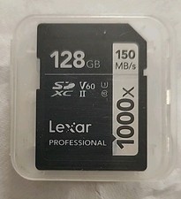 Lexar Pro 128GB 150 MB/s 1000X Class 10 UHS 3 SDXC II Memory Card