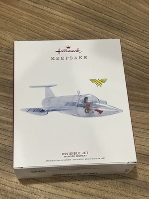 2019 Wonder Woman Invisible Jet Plane DC Christmas Hallmark Keepsake Ornament