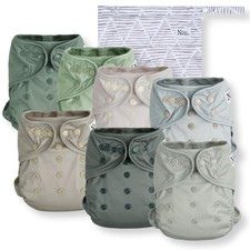 Cloth Diaper Cover, Reusable Cover with Snap Closure, Shell for Prefold, Flat...