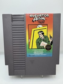 Elevator Action(Nintendo System, 1987)NES Authentic Cart & Sleeve 5 Screw Tested