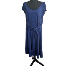 Old Navy Plus Ladies Maxi Cap Sleeve Ruffle Bottom Stretch Dress 1X